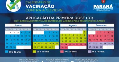 Governo do Estado divulga calendário de vacinação contra a Covid-19 para população em geral Governo do Estado divulga calendário de vacinação contra a Covid-19 para população em geral