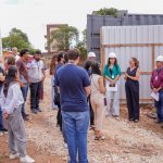 Comitiva em visita ao CEU das Artes