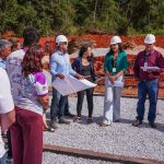 Grupo durante a visita ao CEU