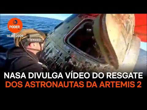 Vídeo do resgate dos astronautas da Artemis 2
