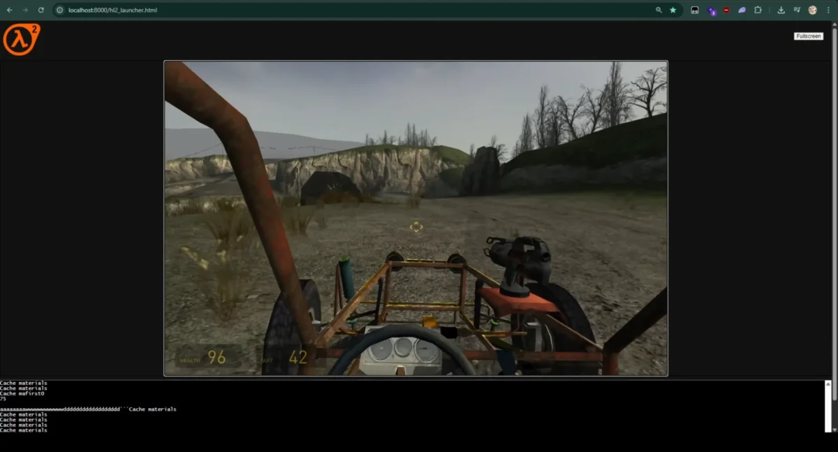 Half-Life 2 no navegador