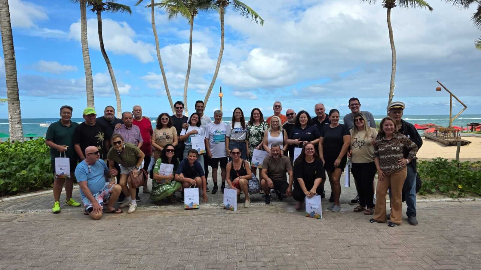 Jornalistas na reunião