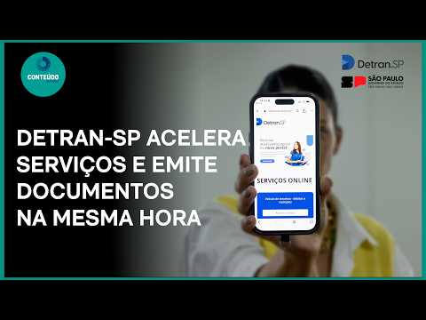 Vídeo sobre os serviços do Detran-SP