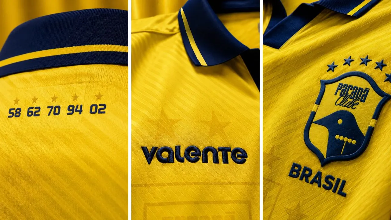 Detalhes da nova camisa do Paraná Clube. (Fotos: Divulgação)