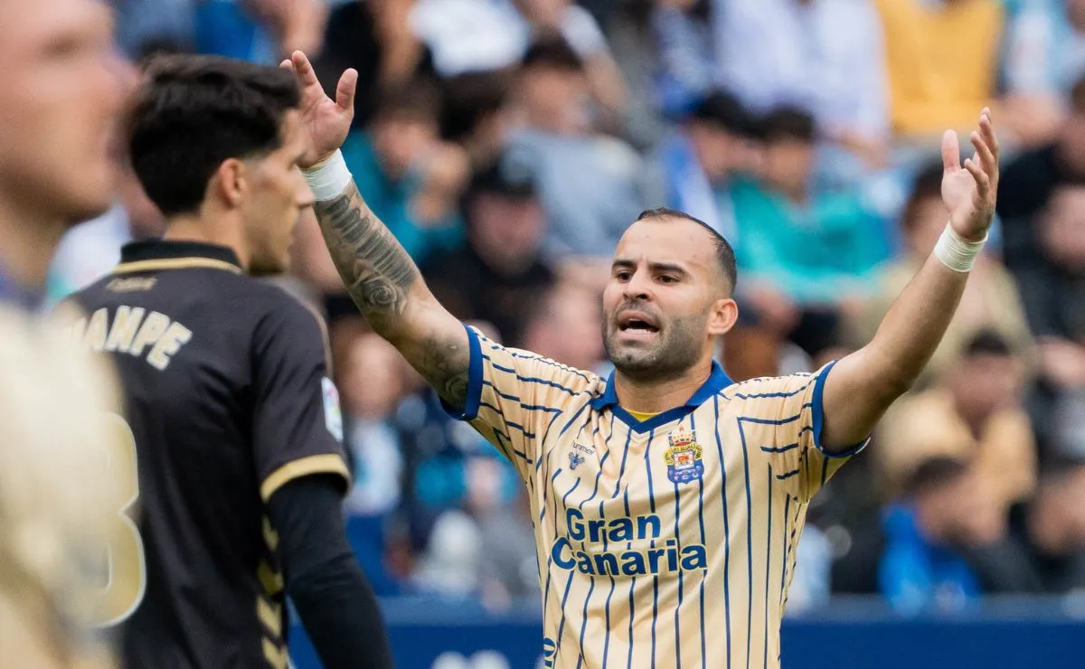 Jesé Rodríguez em ação pelo Las Palmas, após passagem pelo Coritiba. Foto: Francis Gonzalez / SOPA Images/Sipa USA