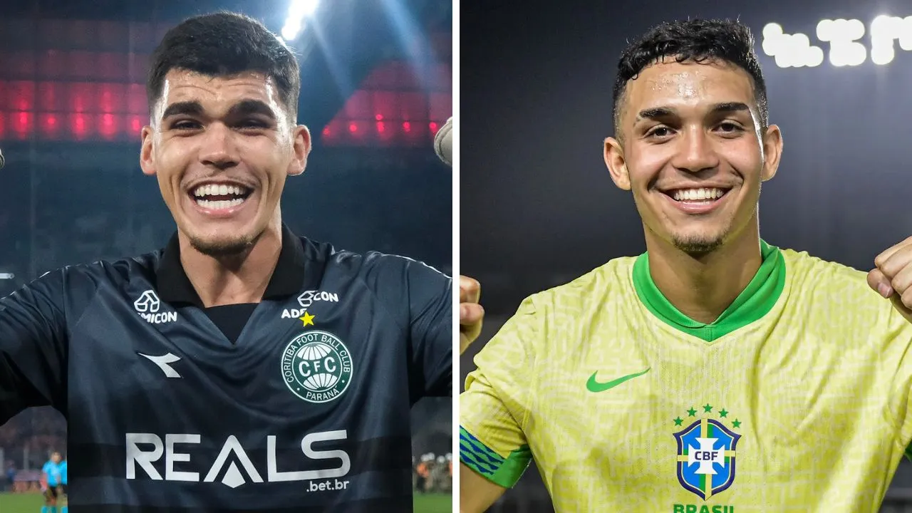 Pedro Morisco e Arthur Dias (Fotos: Coritiba e CBF)