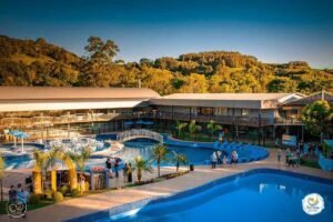 Área interna do resort