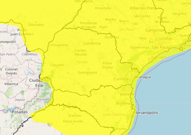 alerta inmet amarelo