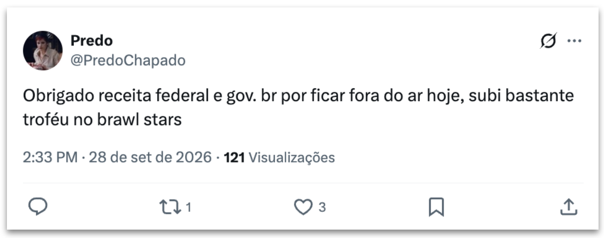 Mensagens de erro no acesso aos serviços da Receita Federal