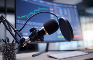 microfone rádio podcast