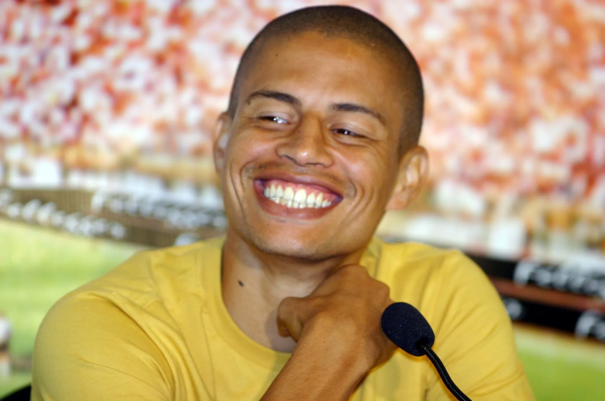 Entrevista coletiva com o jogador