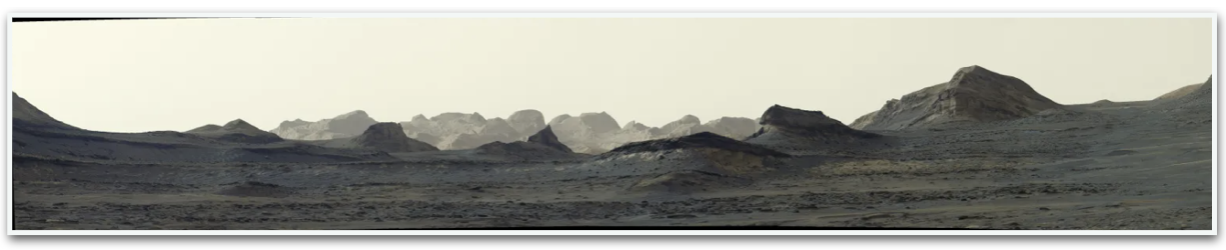 Paisagem de Marte capturada pelo Curiosity