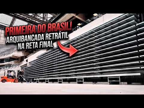 Vídeo demonstrativo da arquibancada retrátil