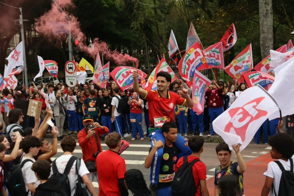 Ato público transcorreu sem registro de conflitos segundo a Polícia Militar