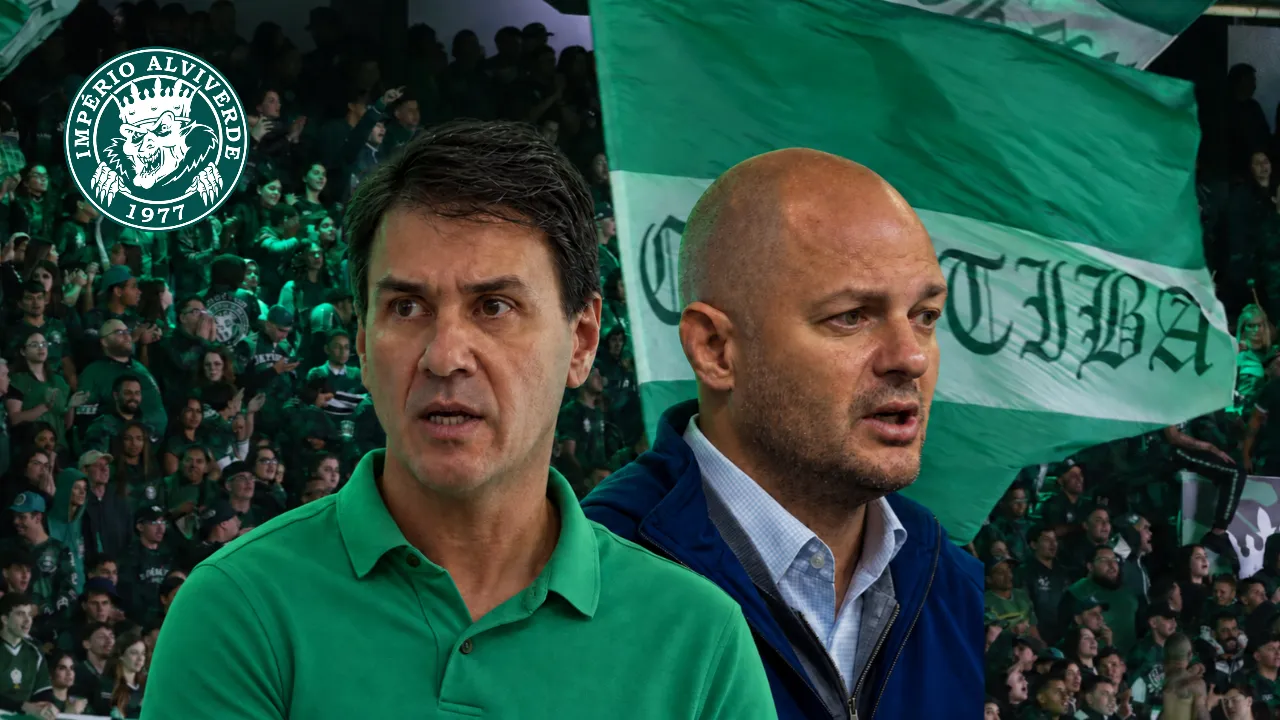 Protesto da torcida organizada do Coritiba